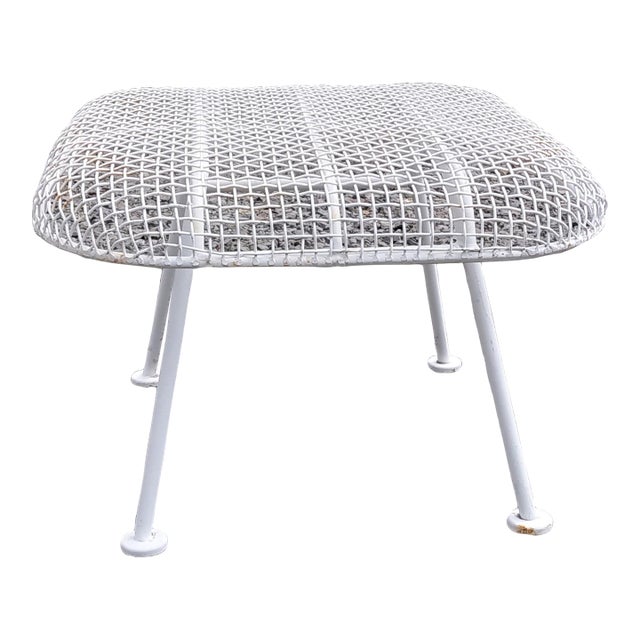 1950s Woodard Sculptura Patio Stool Unmarked For Sale
