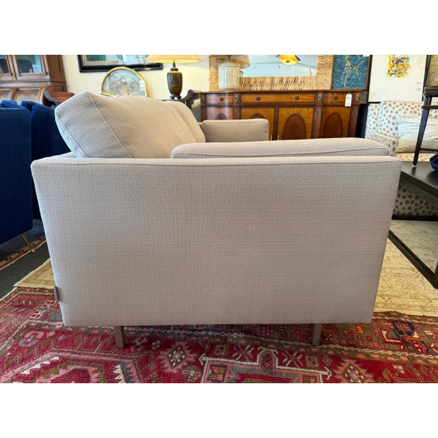 Tan Benchmade Modern Skinny Fat Sofa For Sale - Image 8 of 12