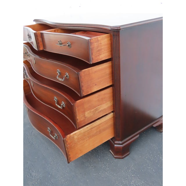 Kindel Serpentine Mahogany Low Dresser Bathroom Vanity 6912 For Sale In Miami - Image 6 of 18