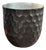 Sculptural Mango Wood Side Table, Espresso Finish Modern Organic For Sale