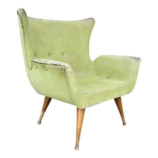 Karpen of California Wing Back Lounge Chair – For Reupholstery For Sale