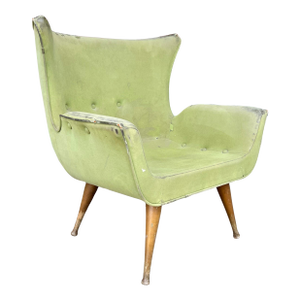 Karpen of California Wing Back Lounge Chair – For Reupholstery