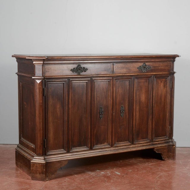 Italian Two-Door Sideboard in Walnut For Sale - Image 3 of 18