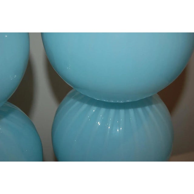 Joe Cariati Glass Lamps Blue For Sale In Atlanta - Image 6 of 11