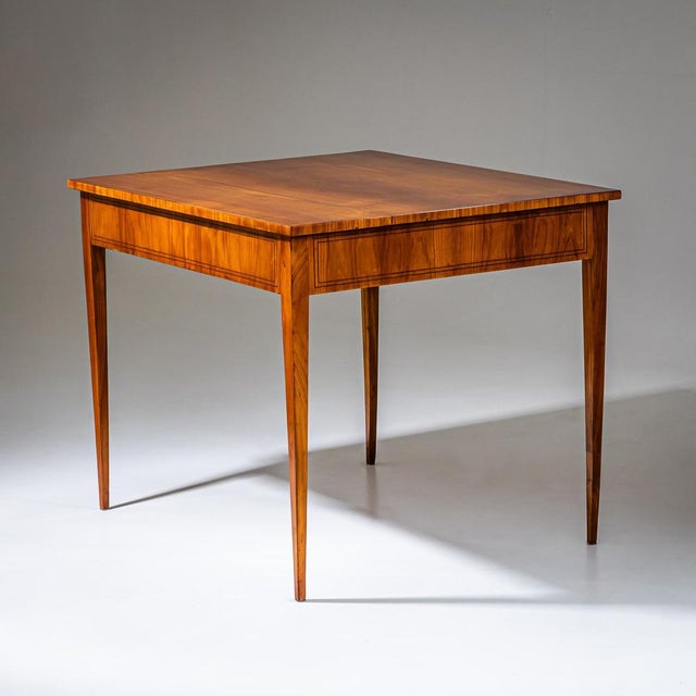 Biedermeier Table in Cherrywood, 1820 For Sale - Image 3 of 10