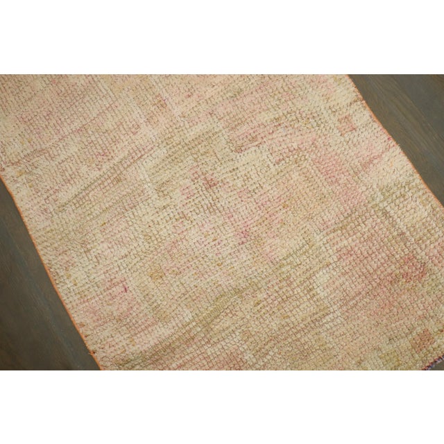 Turkish Pale Pink Vintage Turkish Anatolian Runner , 2'10'' X 11' For Sale - Image 3 of 8