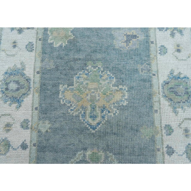 Turkish Oushak Rug 2'11" x 10'1" #19182 For Sale - Image 4 of 8