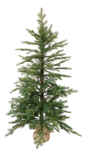 LED Pine Tree with Burlap Bag Base 4'H