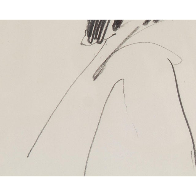 Figurative Graphite Portrait Drawing of a Man by James L. Bruch For Sale - Image 3 of 7