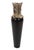 The Black Zetian Vase, Short - These stunning vases are a study in the contrast of finishes and materials. Smooth and...