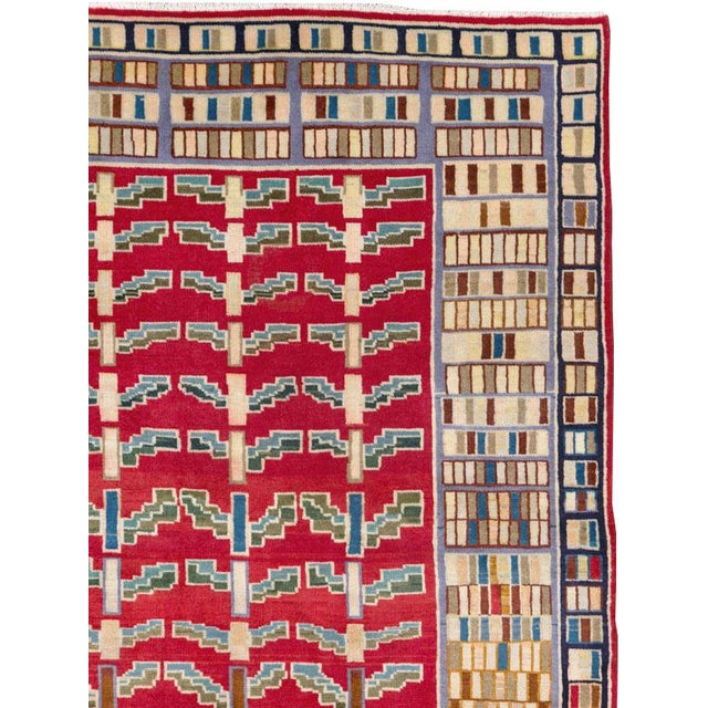 Rustic Galerie Shabab Collection Mid-20th Century Persian Kashan Carpet For Sale - Image 3 of 10