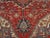 Antique Persian Heriz Handmade Wool Oriental Red, Navy & Light Blue Rug For Sale In New York - Image 6 of 7