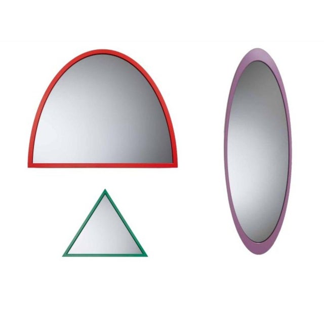 Set of 3 mirooo mirrors by moure studio dimensions: d 140 x h 45 cm // d 100 x h 80.5 cm // d 60 x w 57 x h 57 cm...