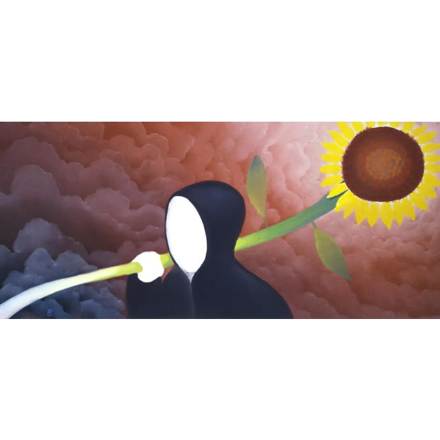 Mackenzie Thorpe "Sunshine" Hand Signed Numbered Lithograph Art Print on Paper For Sale