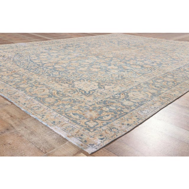 Textile Early 20th Century Antique Persian Tabriz Rug, 08'09 X 12'00 For Sale - Image 7 of 10