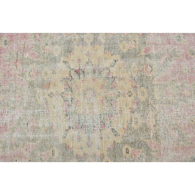 1950s Oushak Home Living Rug For Sale - Image 9 of 10