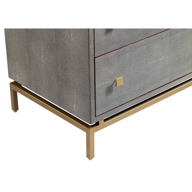 Pesce Shagreen Nightstand For Sale In Los Angeles - Image 6 of 9