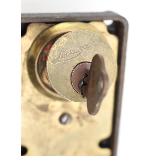 Vintage Lockwood Cast Iron Night Latch For Sale - Image 4 of 5