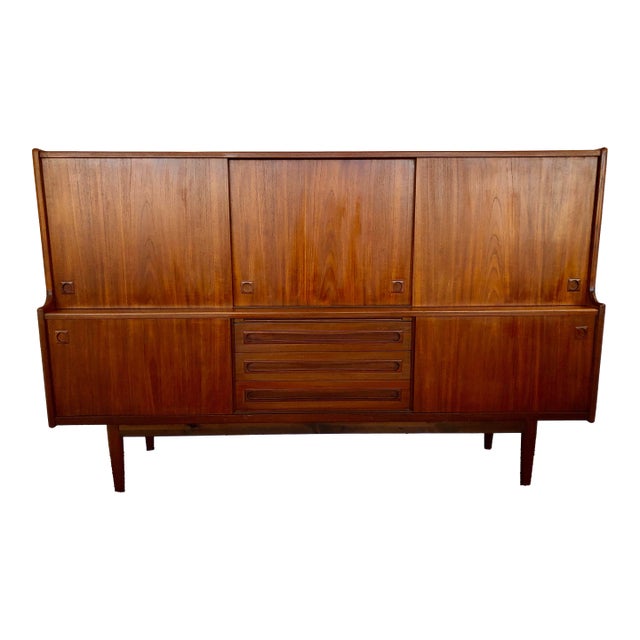 1960s Mid-Century Danish Teak Sideboard /Bar by Johannes Anderson For Sale