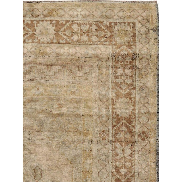 Rustic Galerie Shabab Collection Early 20th Century Turkish Oushak Rug For Sale - Image 3 of 10