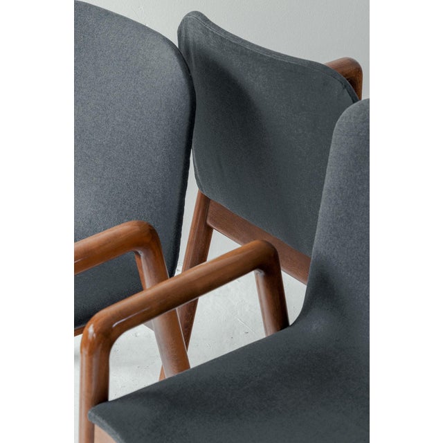 Wood Dilos Dining Chairs by Guido Faleschini for 4 Mariani, Italy, 1975, Set of 6 For Sale - Image 7 of 13