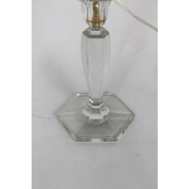 Custom Antique Glass Candlestick Table Lamps a Pair Chairish