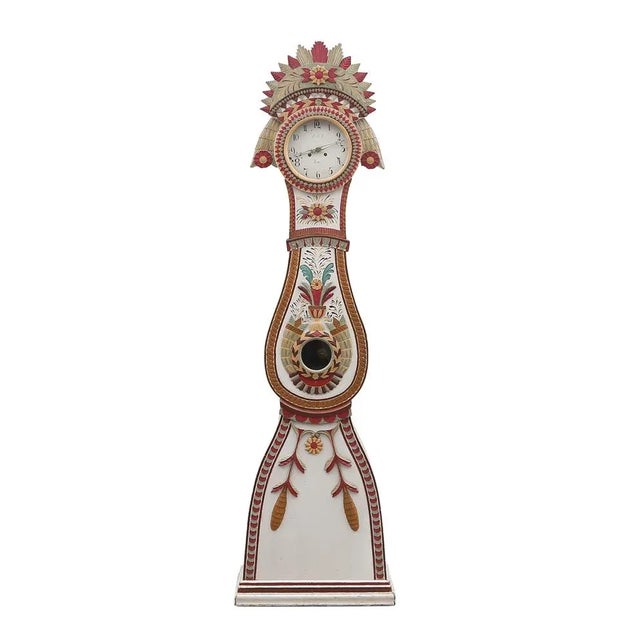 Antique White Antique Early 19th Century Bridal Mora Clock For Sale - Image 8 of 8