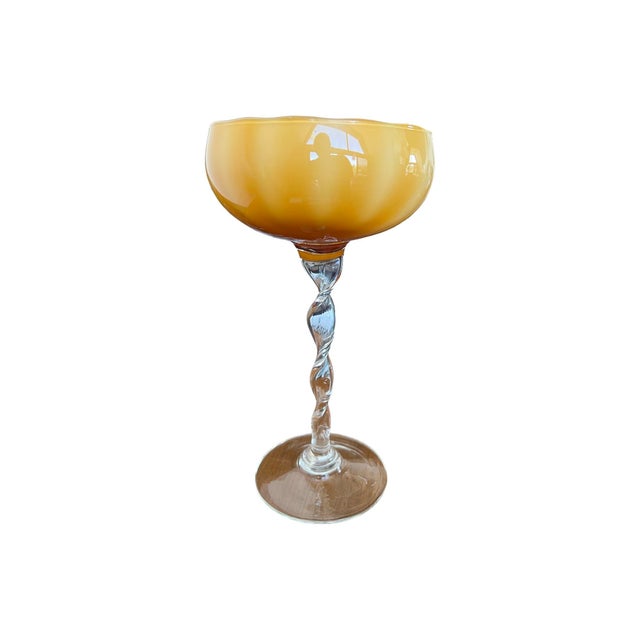 We have for your consideration a very gorgeous snifter manufactured in Italy by empoli. This snifter is very rare in this...