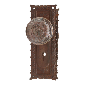 Antique Victorian Norwich Passage Door Knob Set