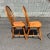 Solid wood Hoop back spindle chairs. Excellent condition and coloring,.