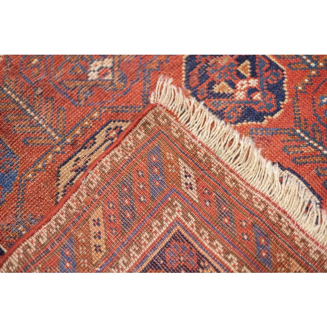 Late 18th Century Antique Persian Afshar Rug 4'2'' x 5'1'' For Sale - Image 4 of 12