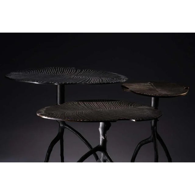 Metal Large Fossil Side Table by Plumbum For Sale - Image 7 of 10