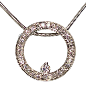 14k Gold Chain With Diamond Pendant