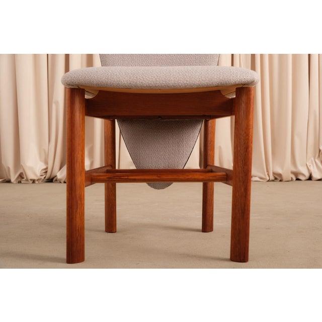 1960s Vintage Set of 6 Skovby Møbelfabrik High Back Teak Dining Chairs, 1960s For Sale - Image 5 of 17