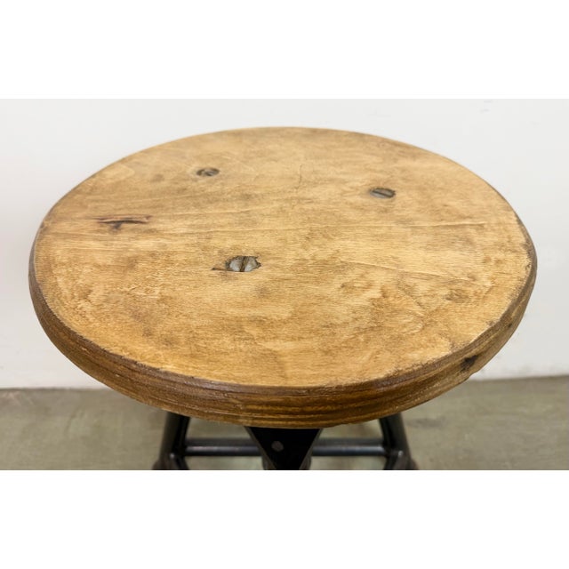 1960s Industrial Workshop Swivel Stool, 1960s For Sale - Image 5 of 13