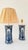 Blue Antique Pillar Lamps from Royal Delft, 1930, Set of 2 For Sale - Image 8 of 8