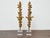 Pair of 19th Century Rococo Revival Giltwood Floral Carvings on Lucite Bases For Sale - Image 4 of 8