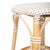 Wood Tobias 24 in. Seat Height Round Rattan Backless Counter Stool, White/Tan Dot / Natural Rattan Frame For Sale - Image 7 of 9