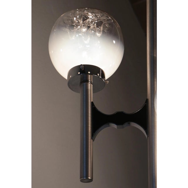 Italian 3-Light Floor Lamp by Gaetano Sciolari for Mazzega, 1970s For Sale - Image 14 of 18