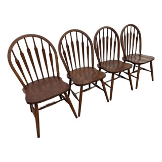 H W Hull & Sons Windsor Chairs, Set of Four For Sale