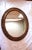 Vintage Ornate Carved Wood and Gesso Oval Frame With Mirror For Sale In Columbia, SC - Image 6 of 11