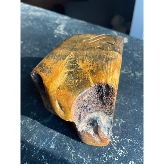 Richard Rothbard Hand Made Burl Wood Cat Puzzle Jewelry Box 20th Century For Sale - Image 9 of 12