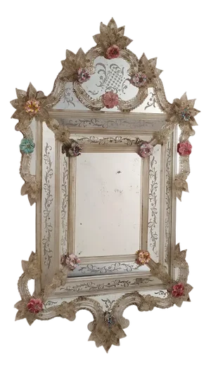 Venetian Mirror Murano Glass by Fratelli Tosi Murano