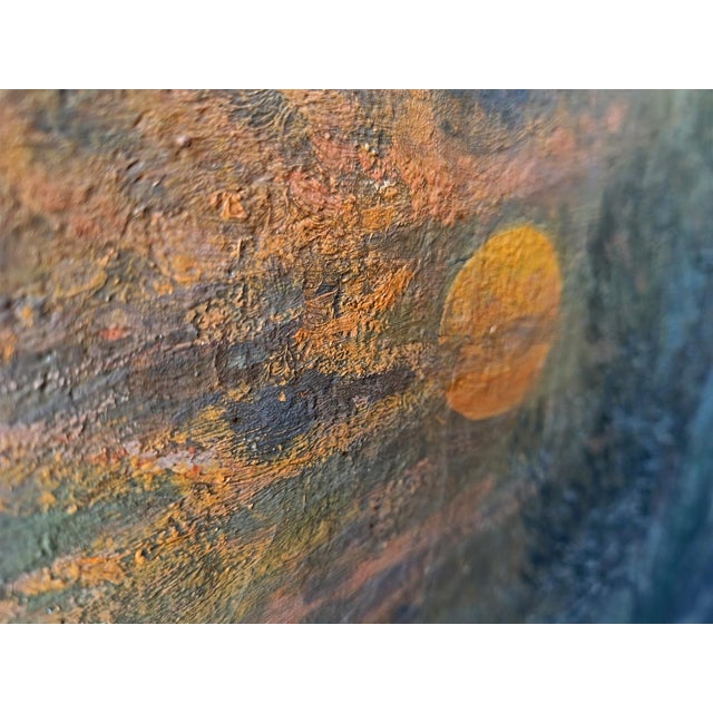 A. Gustav Schweitzer, Winter Night Landscape, Oil on Canvas For Sale - Image 14 of 16