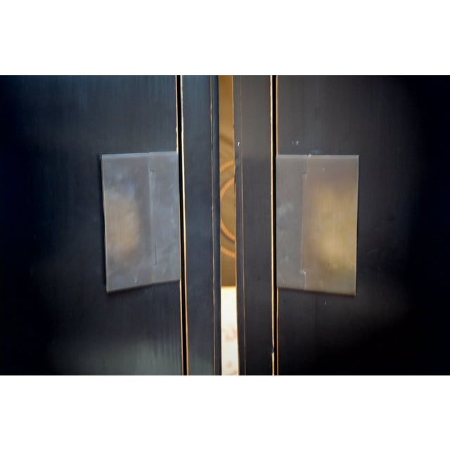 Vintage Cabinet in Black Lacquered Ash, 2010s, Set of 2 For Sale - Image 9 of 18