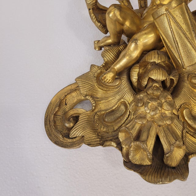 Late 19th Century Napoleon III Cherub Playing the Drum Wall Sculpture in Bronze, France For Sale - Image 12 of 18