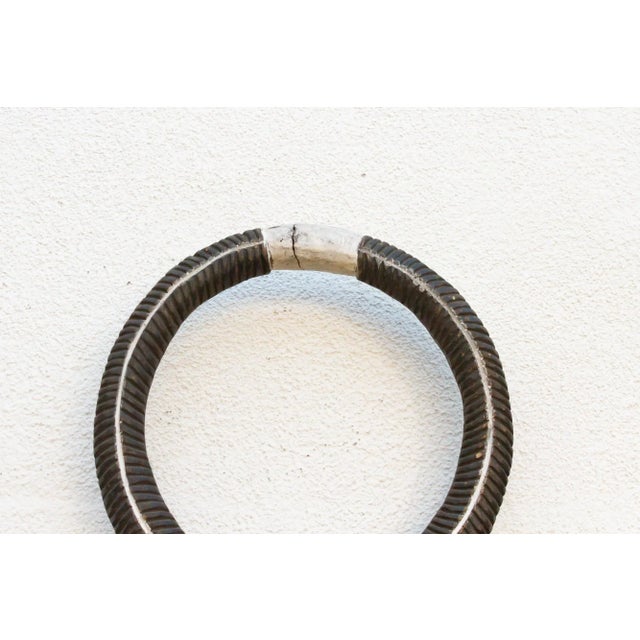 1960s Elegant Painted Black Goli Mask For Sale - Image 5 of 10