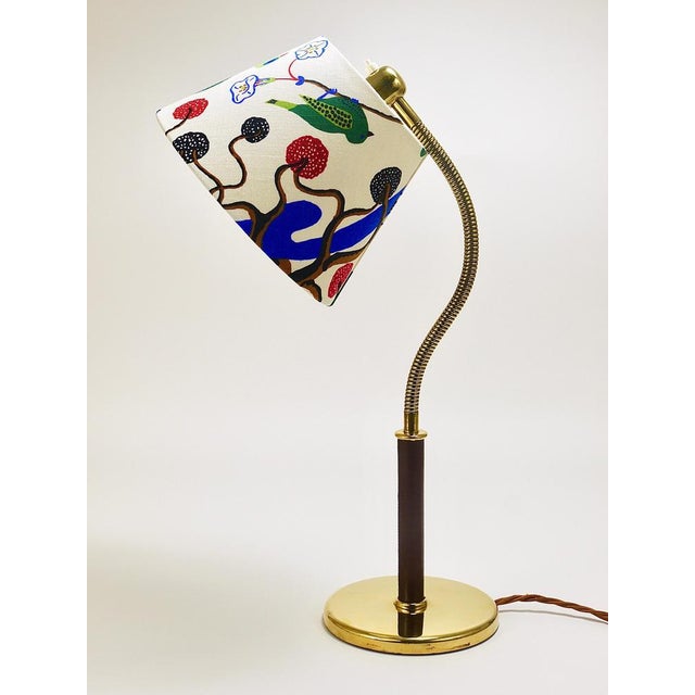 Table Lamp in Brass and Leather by Josef Frank for J.T. Kalmar, Austria, 1930s For Sale - Image 17 of 18