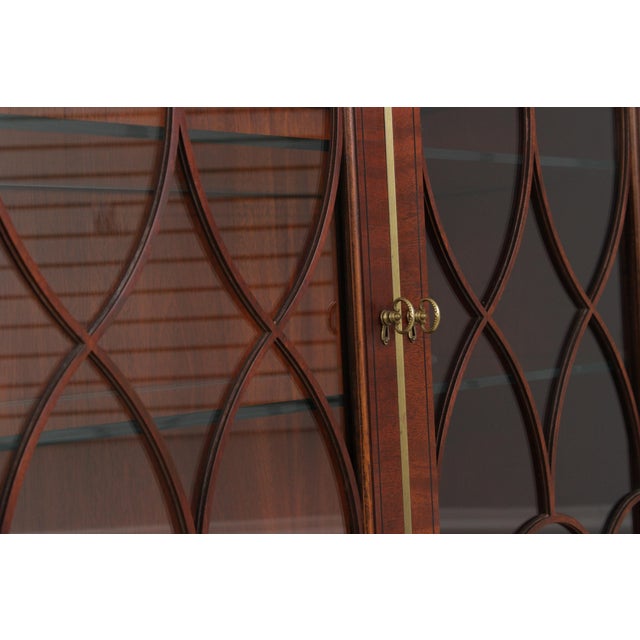 Baker Historic Charleston Dome Top Mahogany China Cabinet For Sale - Image 12 of 18