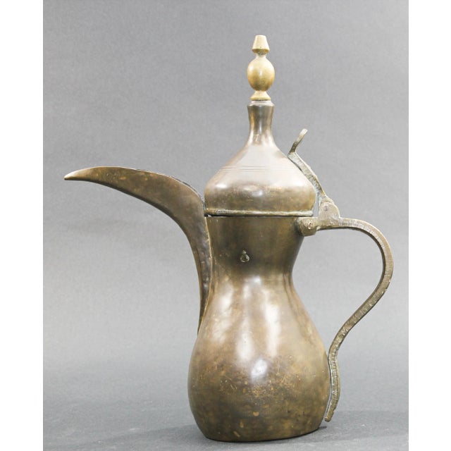 Metal Middle Eastern Moorish Dallah Arabic Coffee Pot For Sale - Image 7 of 13